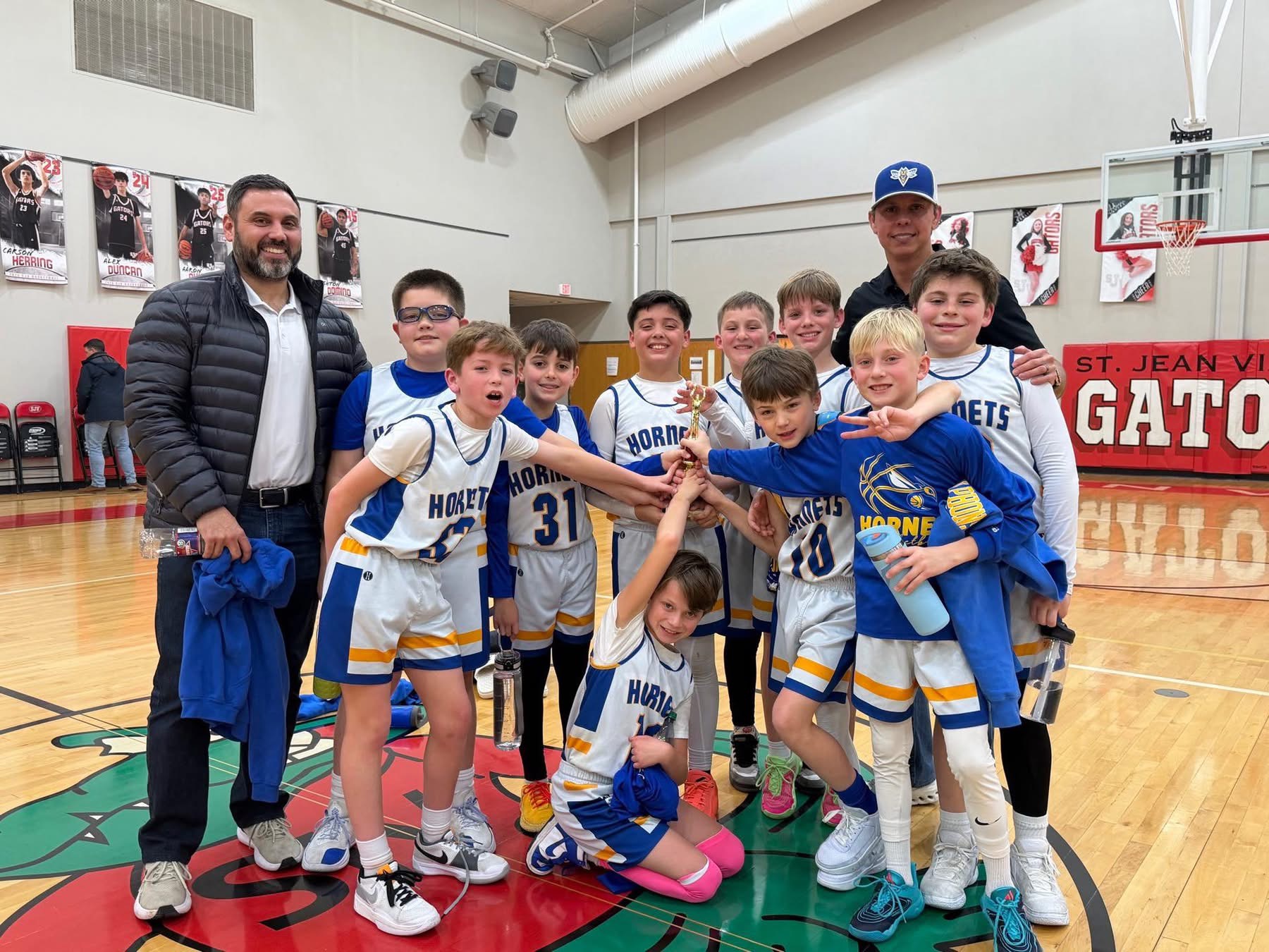 Congratulations to our 5th grade boys and coaches for winning second place in the SJV tournament.